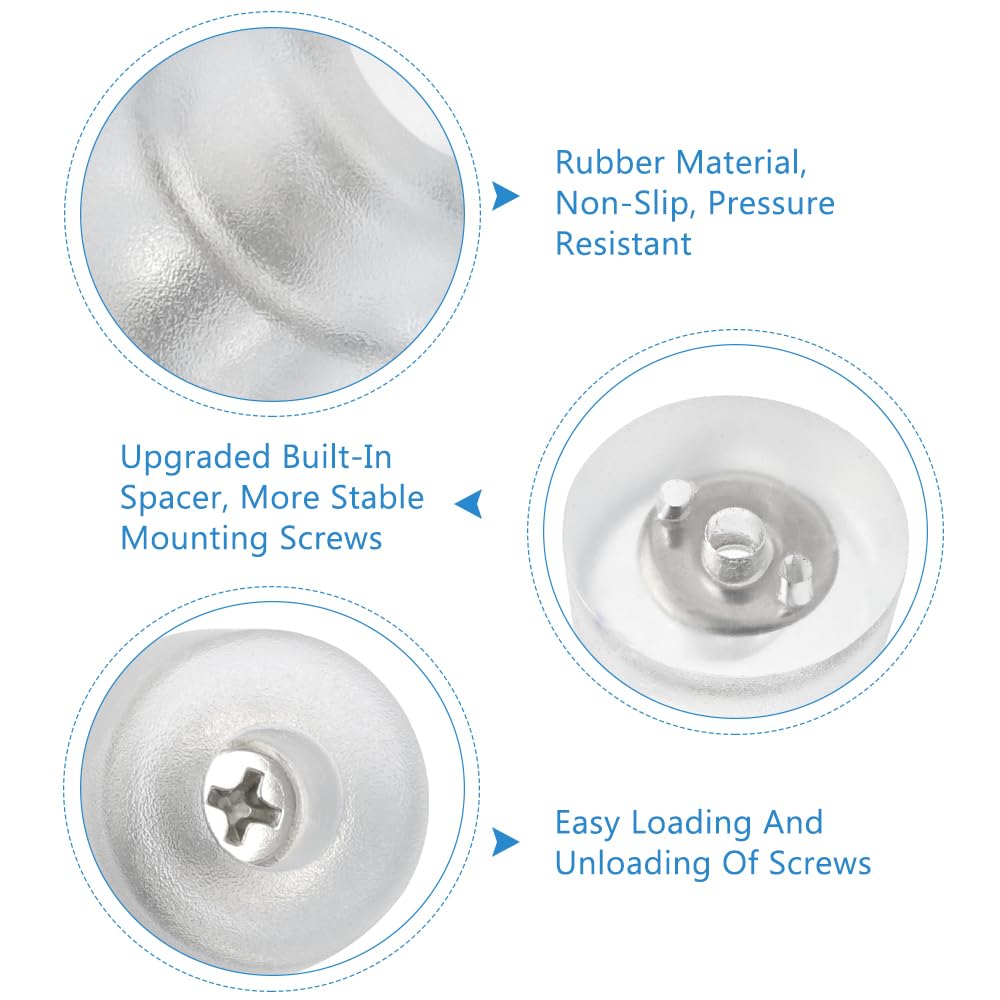 Lot De 32 Patin Chaise, Antidérapant Pieds En Caoutchouc À