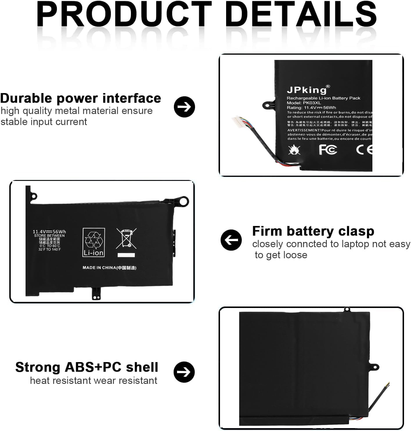 Hp Spectre X360 K KYUER PK03XL Laptop Akku Für HP Spectre 13 Pro X360 G1 G2 13-4100 Spectre Hp