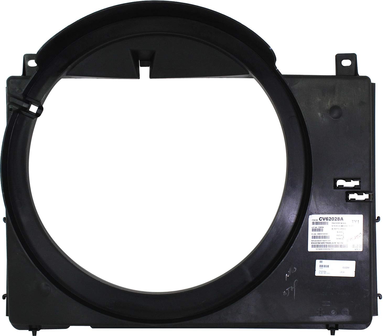 Garage-Pro Fan Shroud Compatible with Chevrolet Trailblazer 2002-2009, GMC Envoy, Oldsmobile Bravada 2002-2004, Buick Rainier 2004-2007 Fits Radiator Fan, 4.2L, Sport Utility