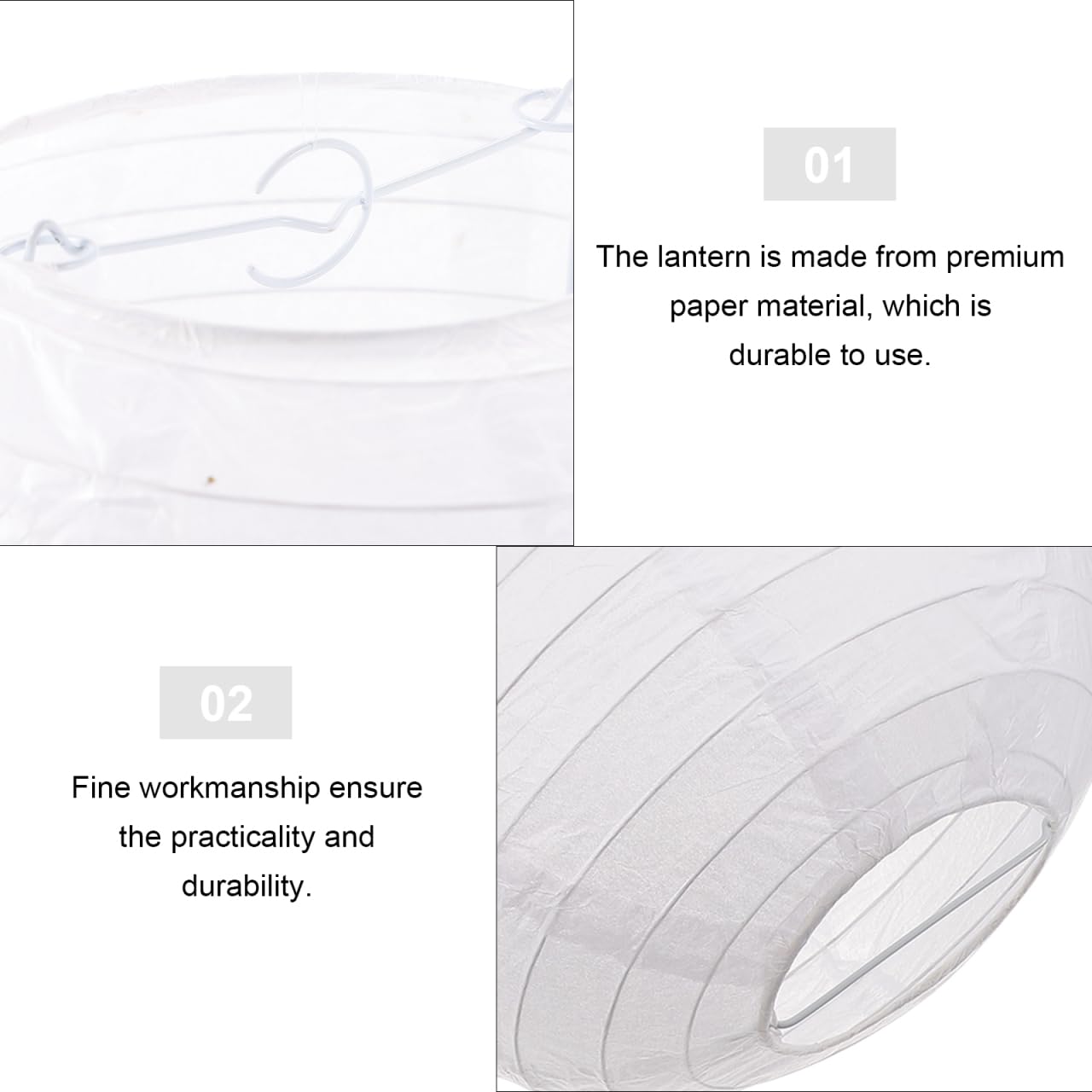 ARTIBETTER 3 juegos de faroles japoneses lisos de papel de estilo japonés para decoración del hogar, restaurante, 2 unidades