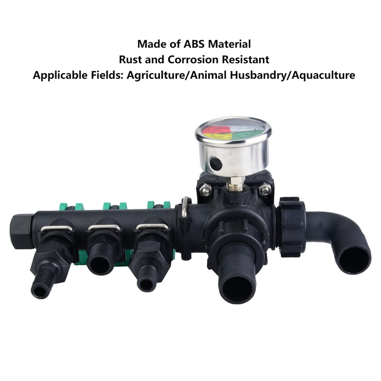 Vanne d'arrêt de Contrôle de Pulvérisateur Agricole, Séparateur d'eau à 3 Voies, Matériau ABS Résistant à la Corrosion, Séparateur de Pulvérisateur Facile à Installer