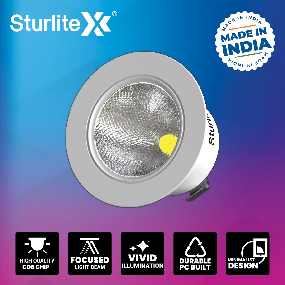 Sturlite Laura LED Spotlight - Blue Light, Energy Efficient -2 Sturlite Laura LED Spotlight - Blue Light, Energy Efficient -2
