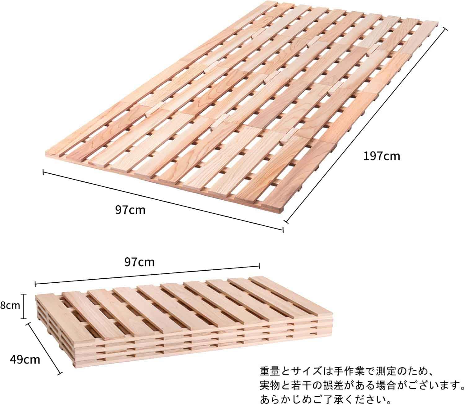 Amazon｜良木久印 ベッド すのこベッド 折りたたみ すのこ シングル