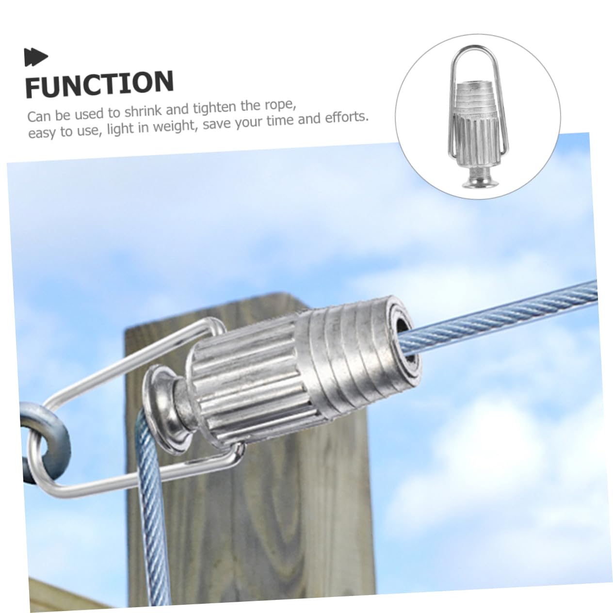 Gatuida 5stücke Metal Clothesline Tightener Aluminium Wäscheleine Spanner Für Stabilen Rostfrei Und Langlebig Für Haushalte Und Outdoor-nutzung