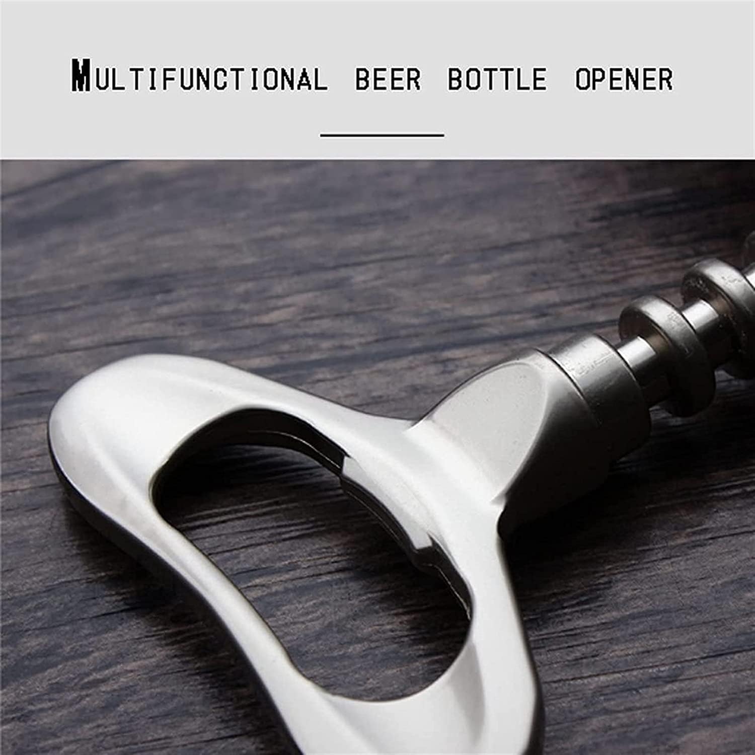 Zinc Alloy Wine Opener, Waiters Corkscrew Cork and Beer Cap Bottles Opener Remover, Used in Kitchen Restaurant Chateau and Bars