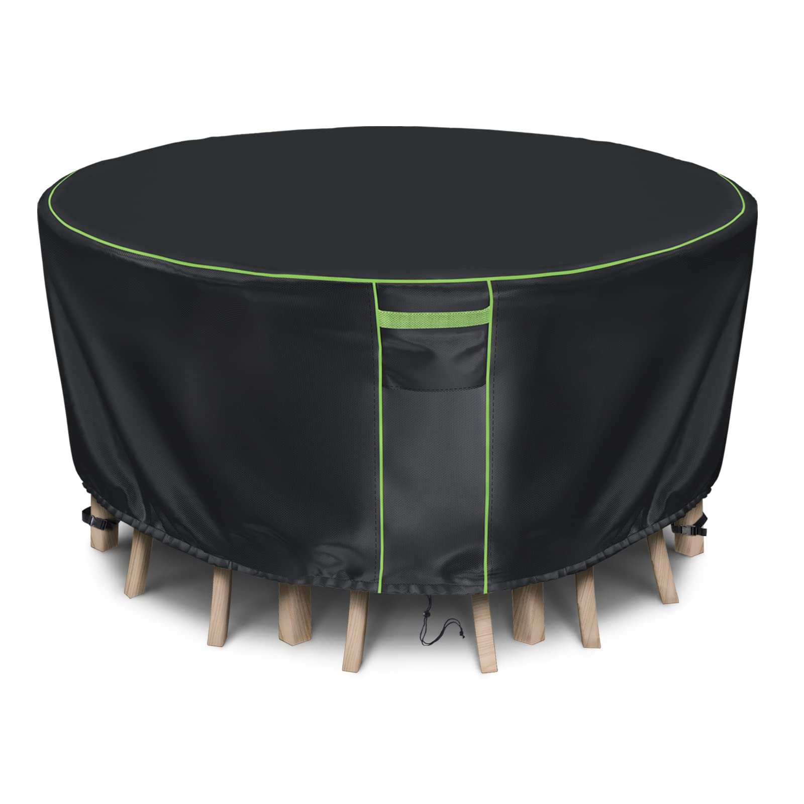 Buy Round Outdoor Table Cover, 600D Heavy Duty Patio Furniture Covers