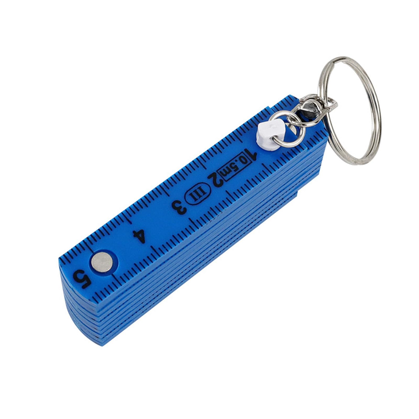Multipurpose Folding Scale 0.5 Meter Length Double Side Measurement Marking for Leatherworking Papercraft Portable ABS Measuring Ruler