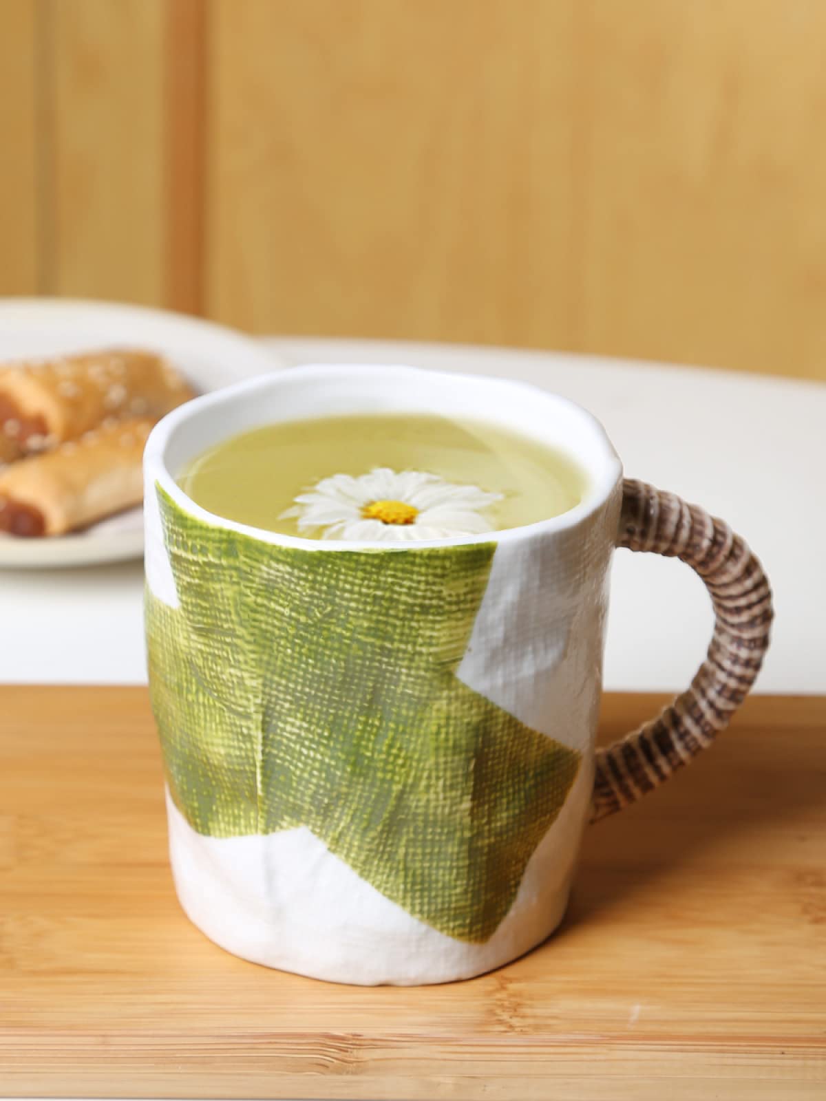 Tazza da caffè in ceramica artigianale Tazza da tè verde Tazza da caffè in ceramica Tazza Regalo per ufficio e casa