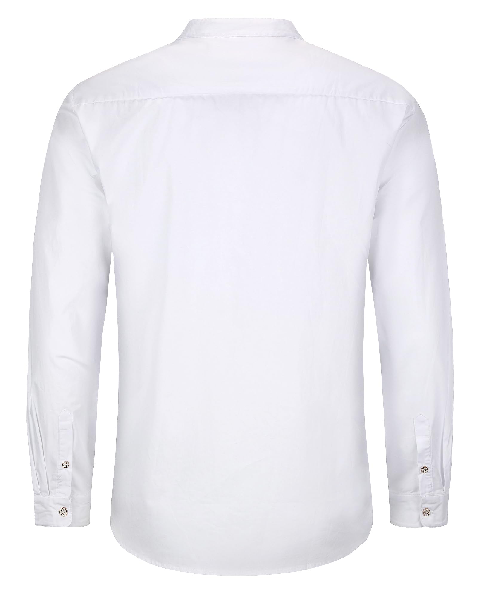 LVCBL Hemd Herren Langarm Trachtenhemd Oktoberfest Baumwolle Henley Hemd | Baumwolle mit Leinen, atmungsaktiv und weich, ideal als Trachtenhemd, Freizeithemd oder Oktoberfest Hemd für Herren