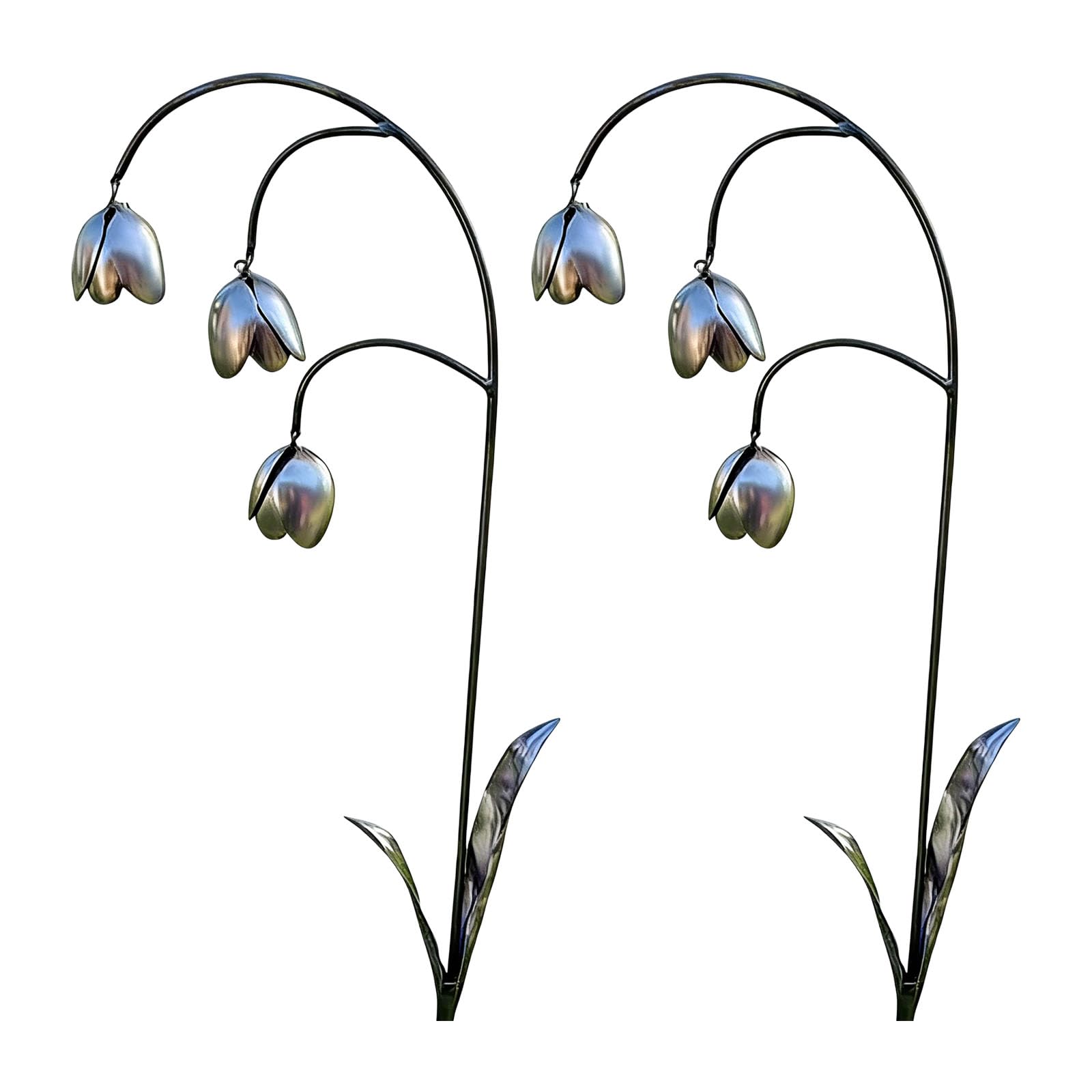 ljhnba Garden Statues Decorative Metal Stakes Decoration Garden Stake Sculpture for Porch Pathway Deck Mom Vertical Deck Piece