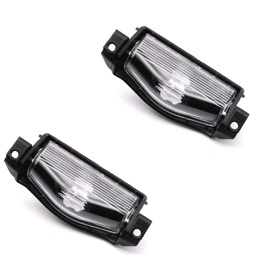 HAOTOM2Pcs License Plate Light Lamp Cover Shell Compatible For Mazda 2 20112012 2013 Mazda 3 2009 2010 2011 2012 2013 BS1E-51-274E