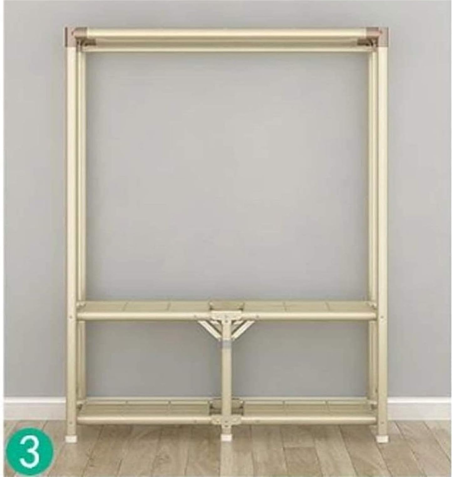 Wardrobe Closet Schrank Einfacher Zusammenklappbarer Kleiderschrank, Stoff, Stahlrahmen, Multifunktionale Hängende Schlafzimmermöbel Closet Aufbewahrungsschrank