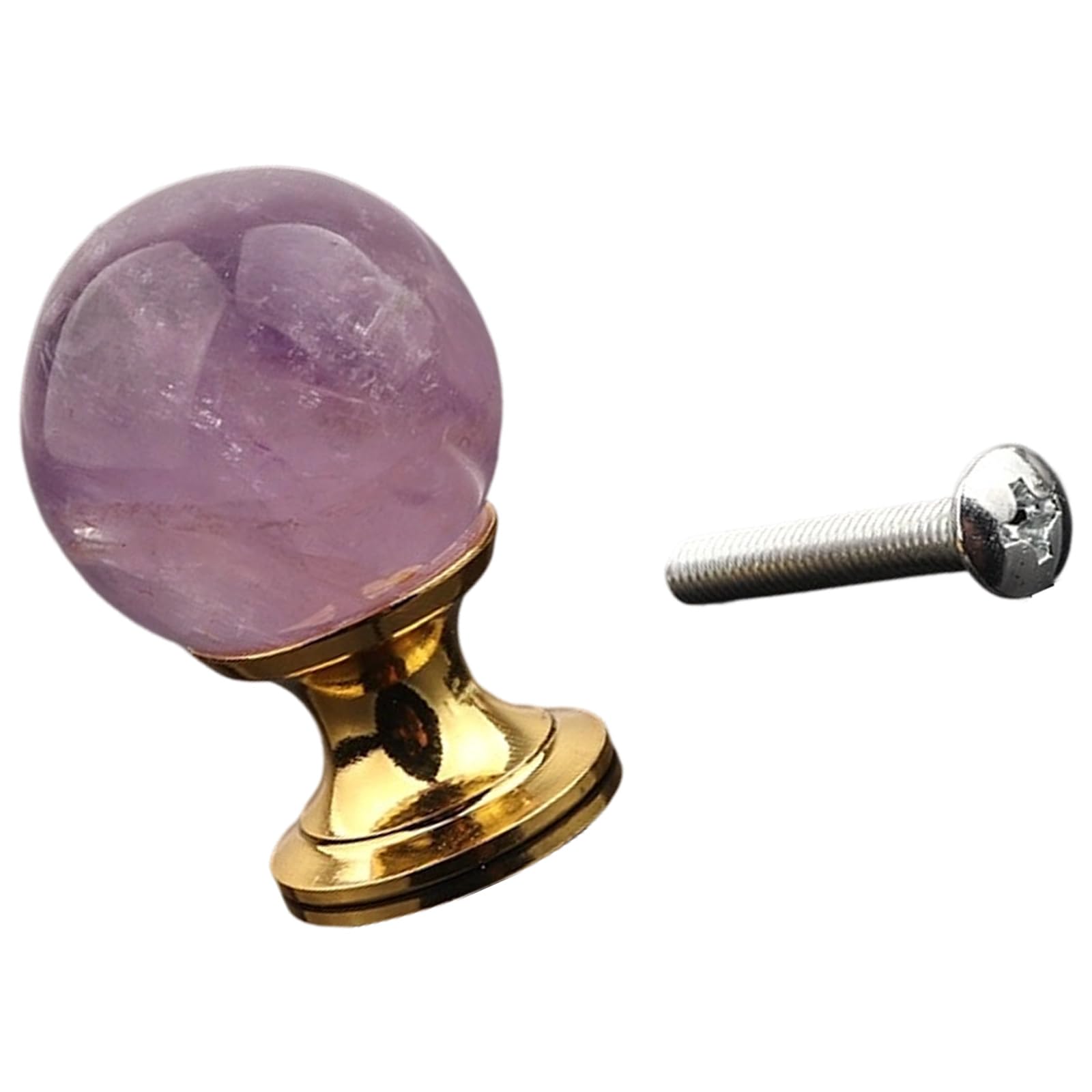 Elnwnnkc Lavender Color Cabinet Pull Crystal Round Ball Dressers Knob Simple Drawer Pulls Handles Kitchen Bedroom Furniture Hardware Enduring Kitchen Cupboard Door Knobs Hardware