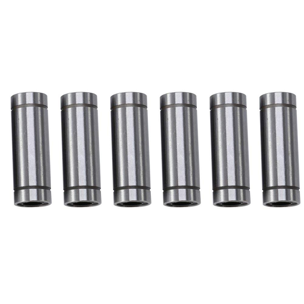 6pcs LM8LUU Long Linear Ball Bearings Double Sealed Bushing for 8mm Rod 3D Printer CNC Parts