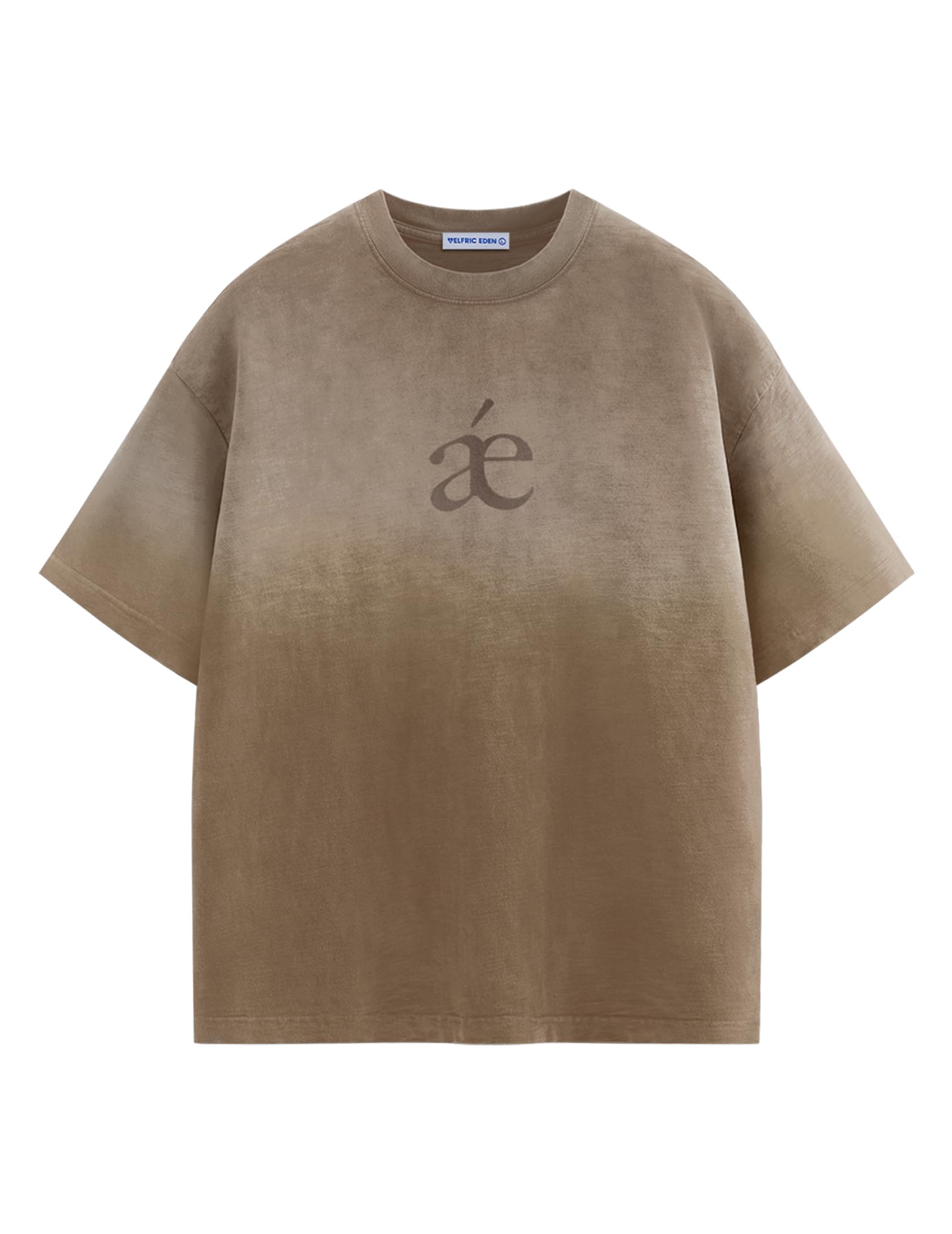 Aelfric Eden Mens Oversized T-Shirts Heavyweight Cotton Gradient Wash Tshirt Loose Fit Short Sleeve Vintage Tees