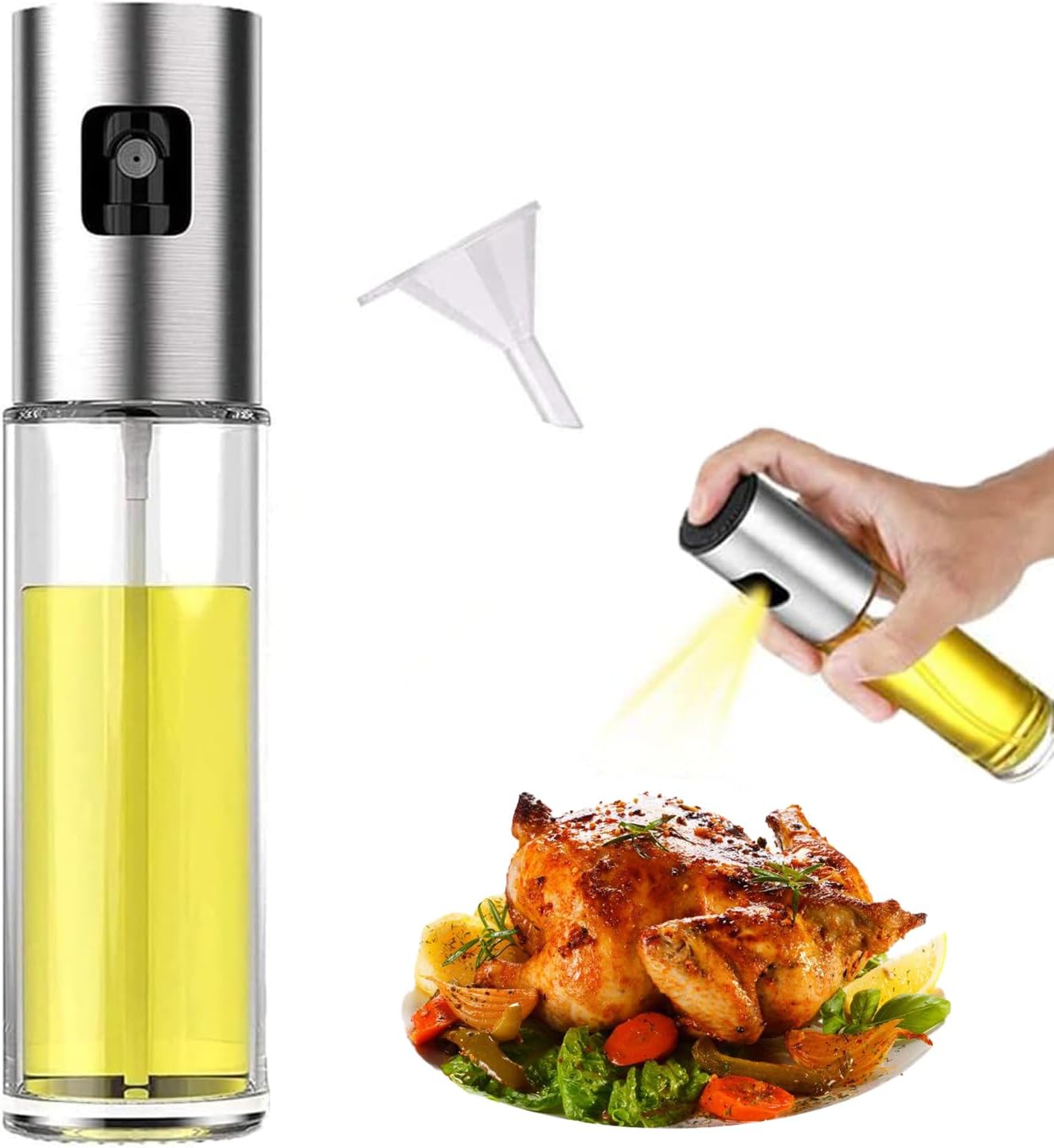 Uxoai Oil Sprayer for Cooking, Olive Oil Sprayer Mister, 100ml Olive