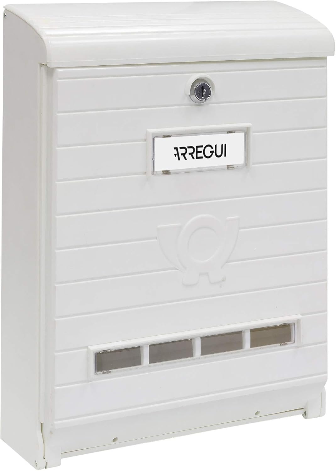 Arregui Mare E1065 Size L Outdoor Plastic (Magazines, Envelopes), Large Capacity Wall, Mailbox, Rainproof, Anti-Corrosive, Grey, Tamaño L (revistas y sobres C4) -41 x 29.5 x 9 cm