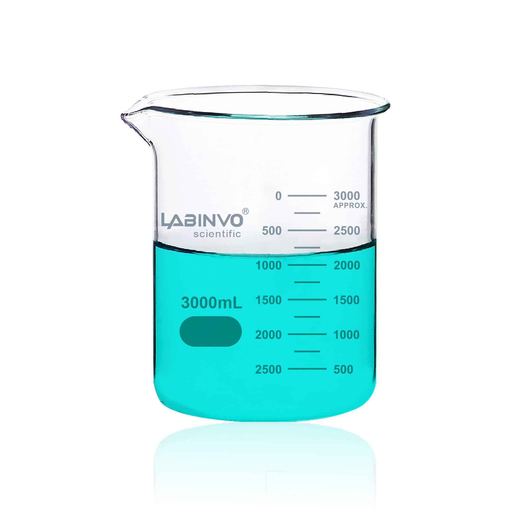 Low Form Graduated Glass Beaker, 6pcs of Vol.400ml, 3.3 Borosilicate Glass Beaker Set,IN-BKL400 — Amazon image 8