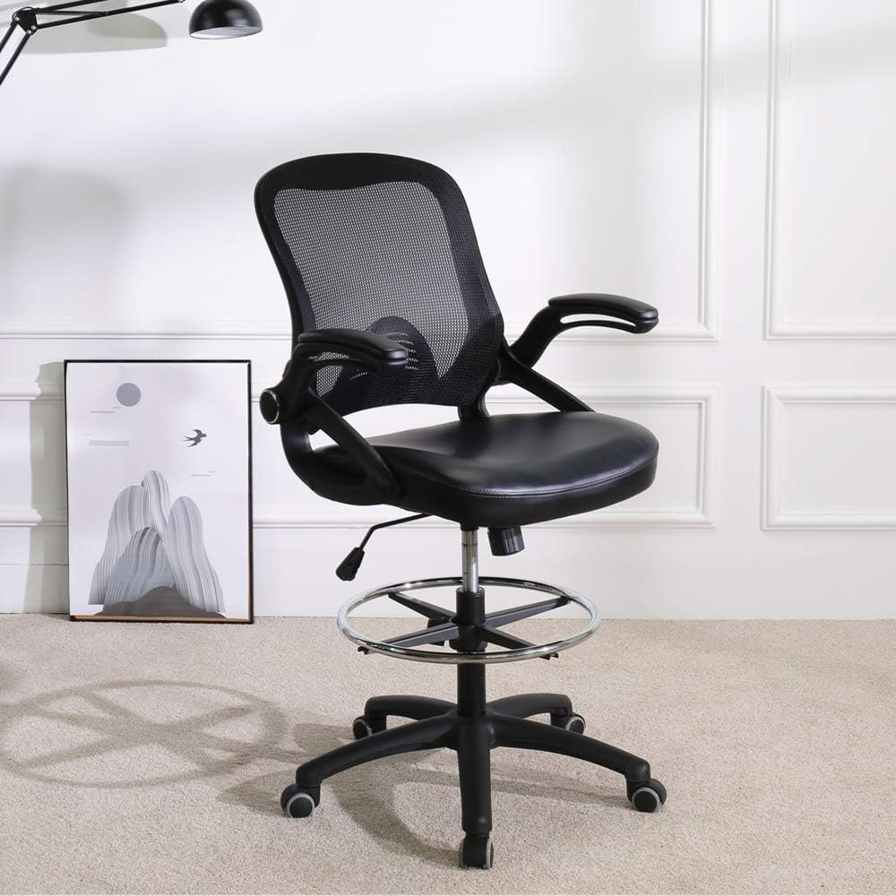 BERLMAN Ergonomic High Back Mesh Office Chair with Adjustable Armrest Lumbar Support Headrest Swivel Task Desk Chair Computer Chair Guest Chairs Reception Chairs