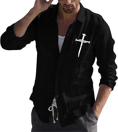Cross button t shirt Clearance