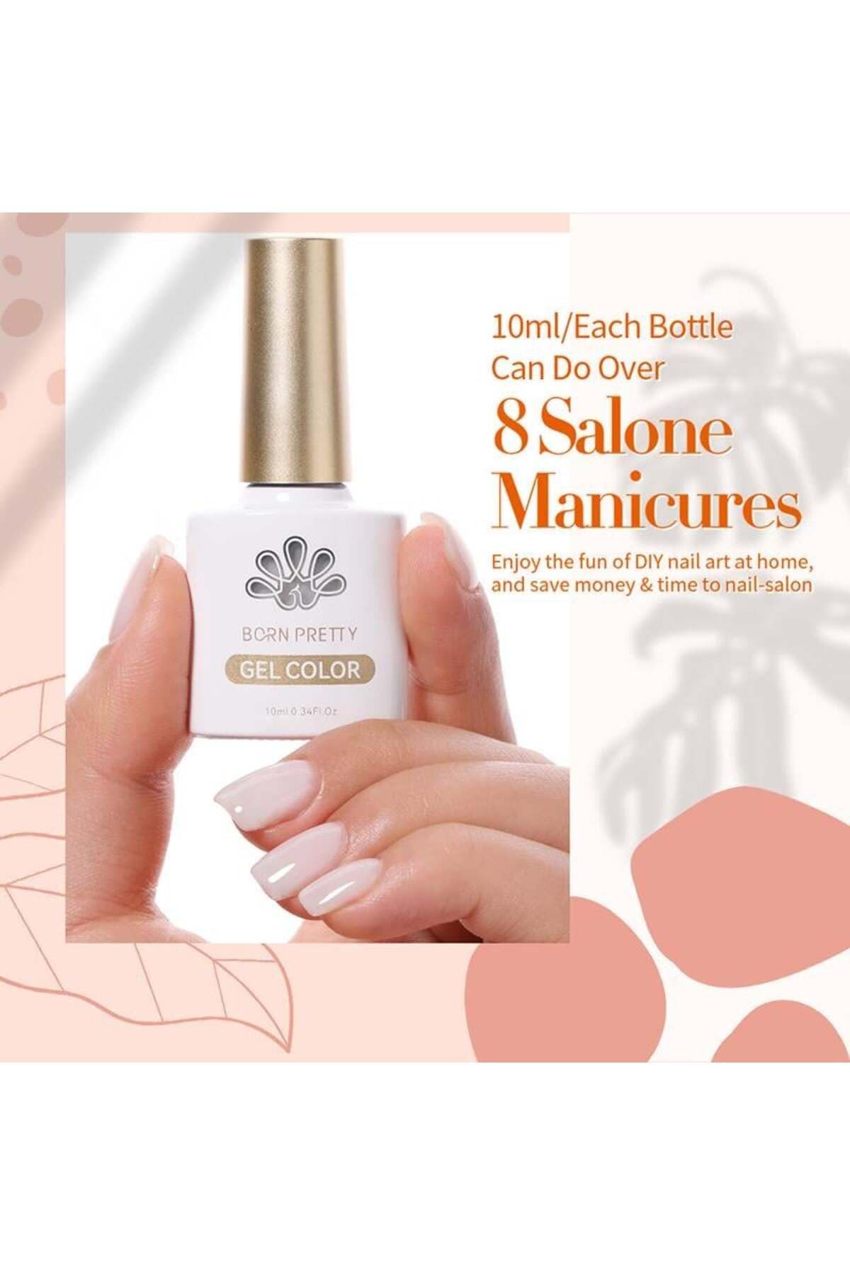 Born Pretty 10 Ml Rakı Beyazı Kalıcı Oje (56365) Milky White 6045