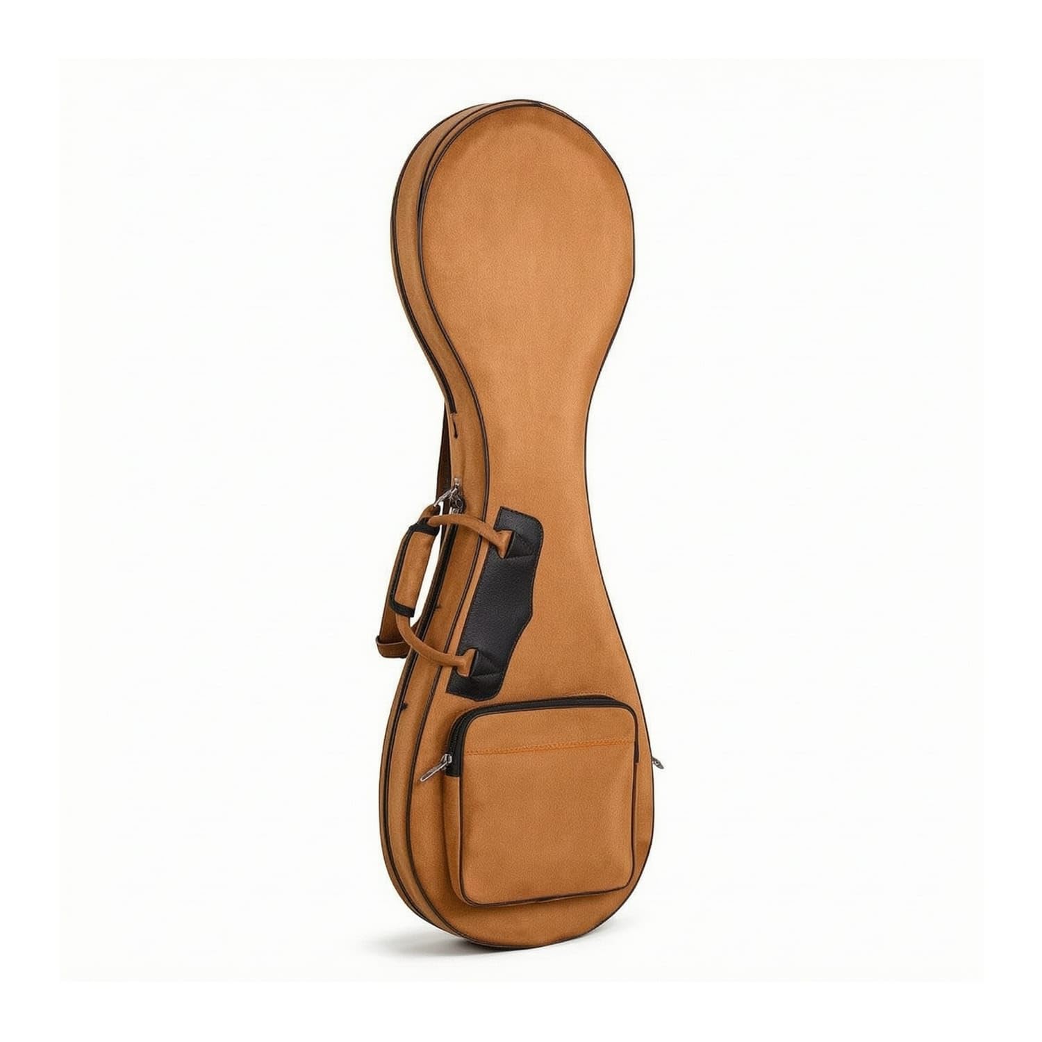 Hard Pipa Case Backpack-Style Pipa Case with Shoulder Strap Shielding Adjustable for Travel, Rehearsals, Faux Deerskin Velvet-image-49