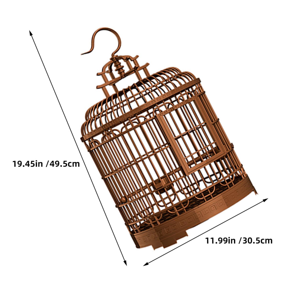 INOOMP Cage Da Per Uccelli Vintage Rotonda Portatile Per Pappagalli e Uccelli Esotici Per Ed Esterno Spaziosa e Resistente