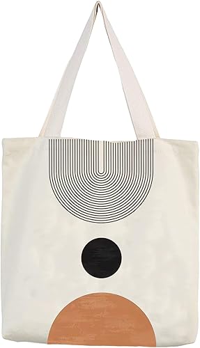 Bolsa de lona estética para mujer, bolsa de playa, bolsas de compras, bolsa de hombro, bolsas de comestibles reutilizables