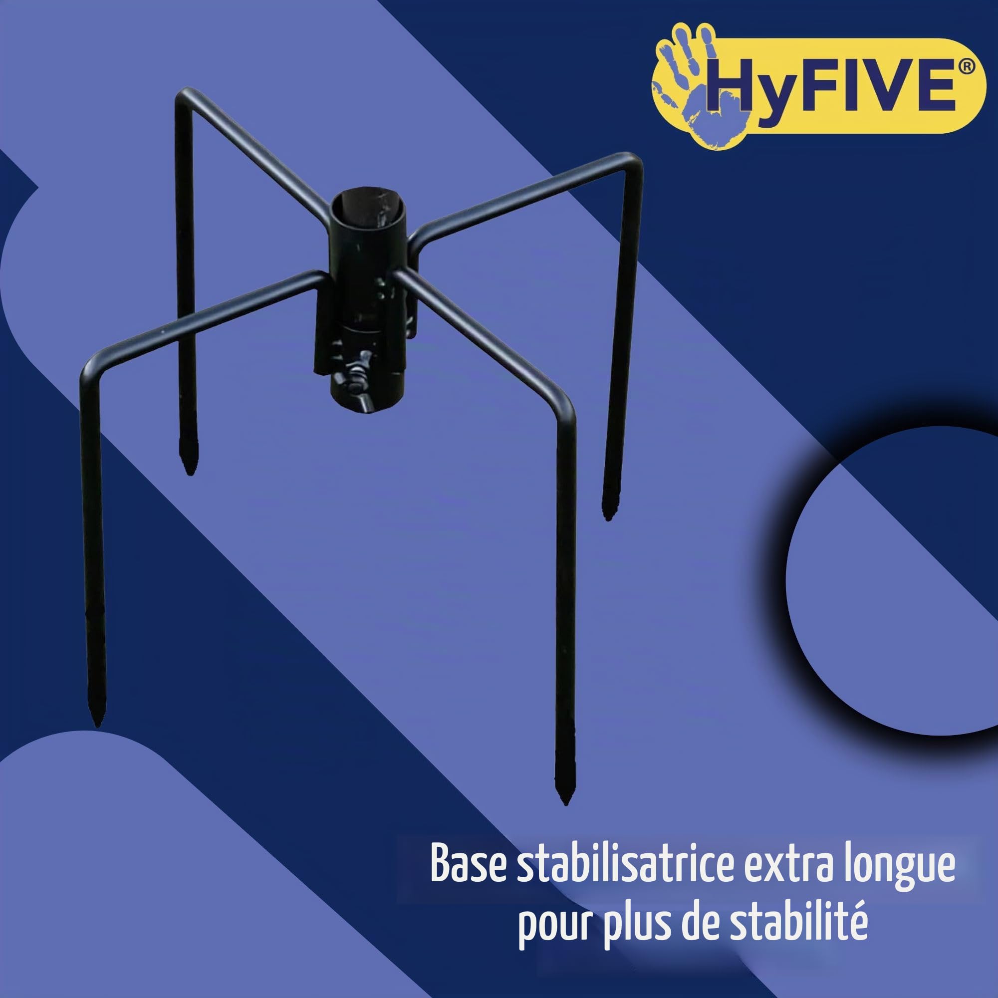Kit de mangeoire pour oiseaux sauvages Hyfive - Mangeoire multi avec support à fourchette stabilisateur - Mangeoires à suspendre pour oiseaux - Abreuvoir pour oiseaux - Grand - 240 cm - 4 pôles
