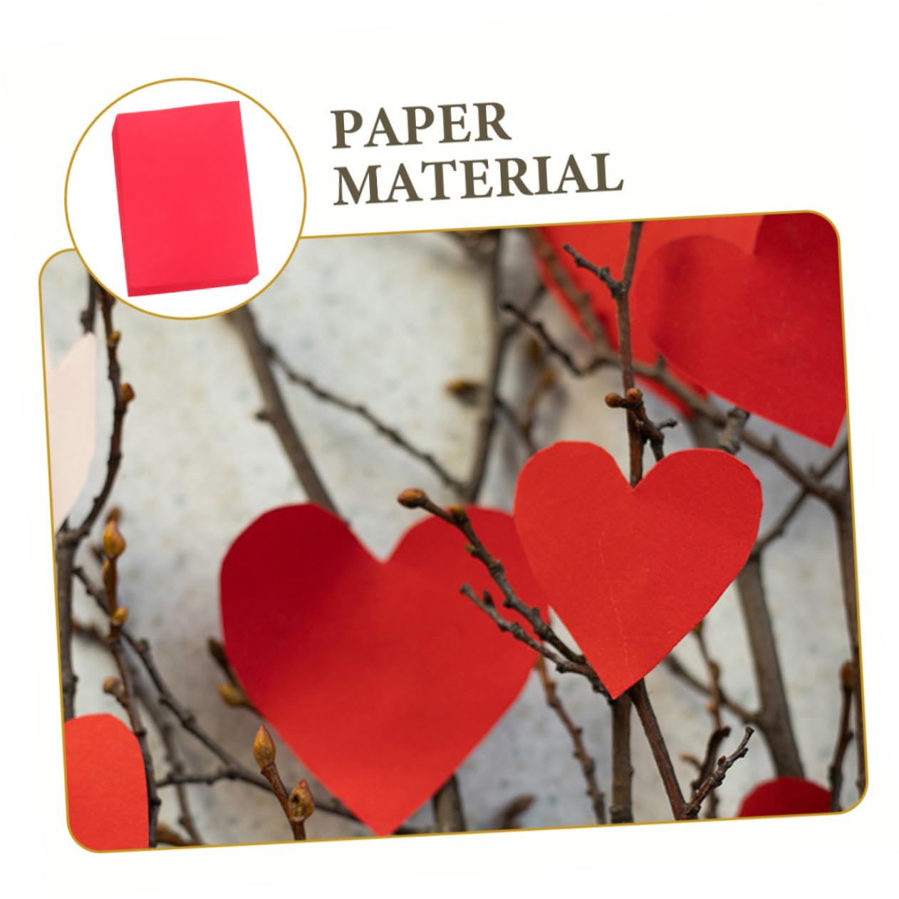 100 Blatt Farbiges Kartonpapier A4 Rotes Papier zum Basteln und Malen Geeignet für Selbstgemacht Projekte und Papier Schneiden