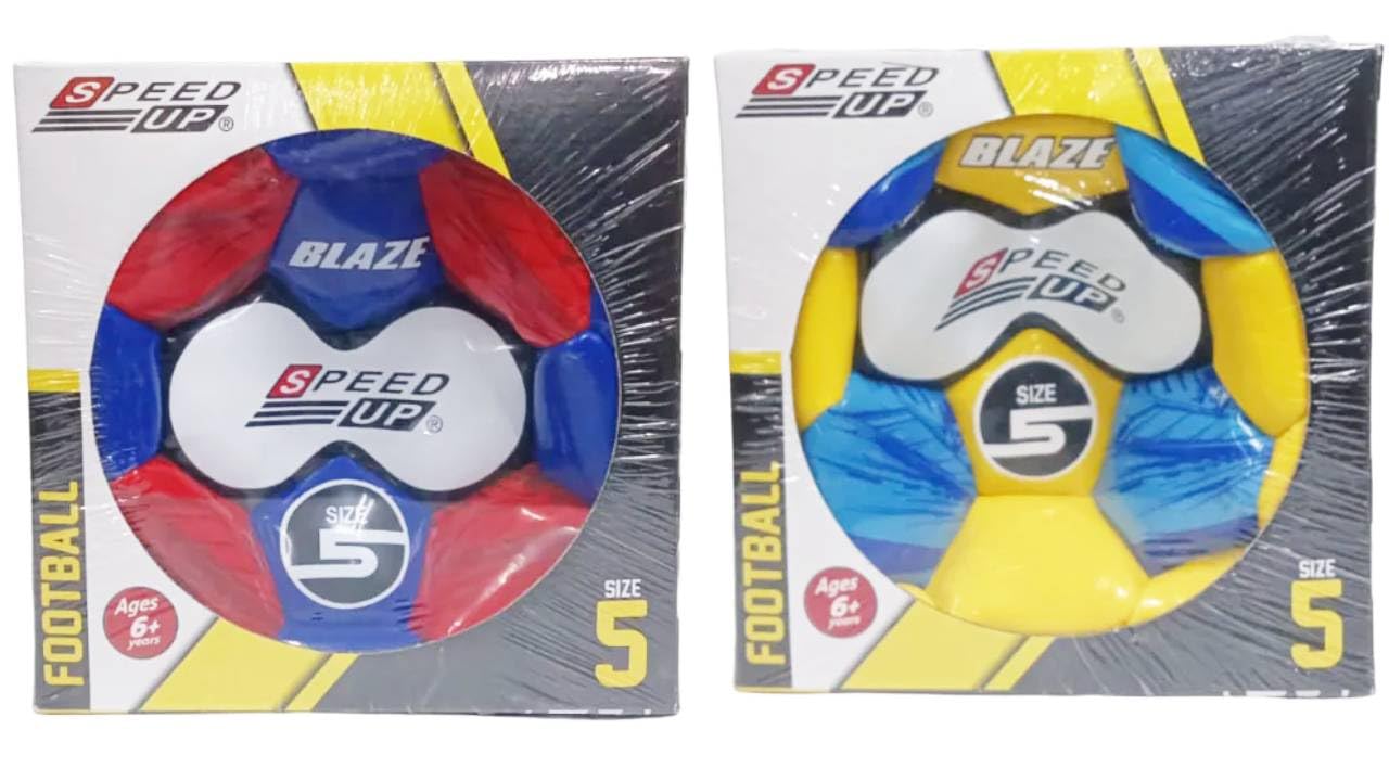 SPEED-UP Blaze Football, Size 5, Ages 5+ Color May Vary-image-25