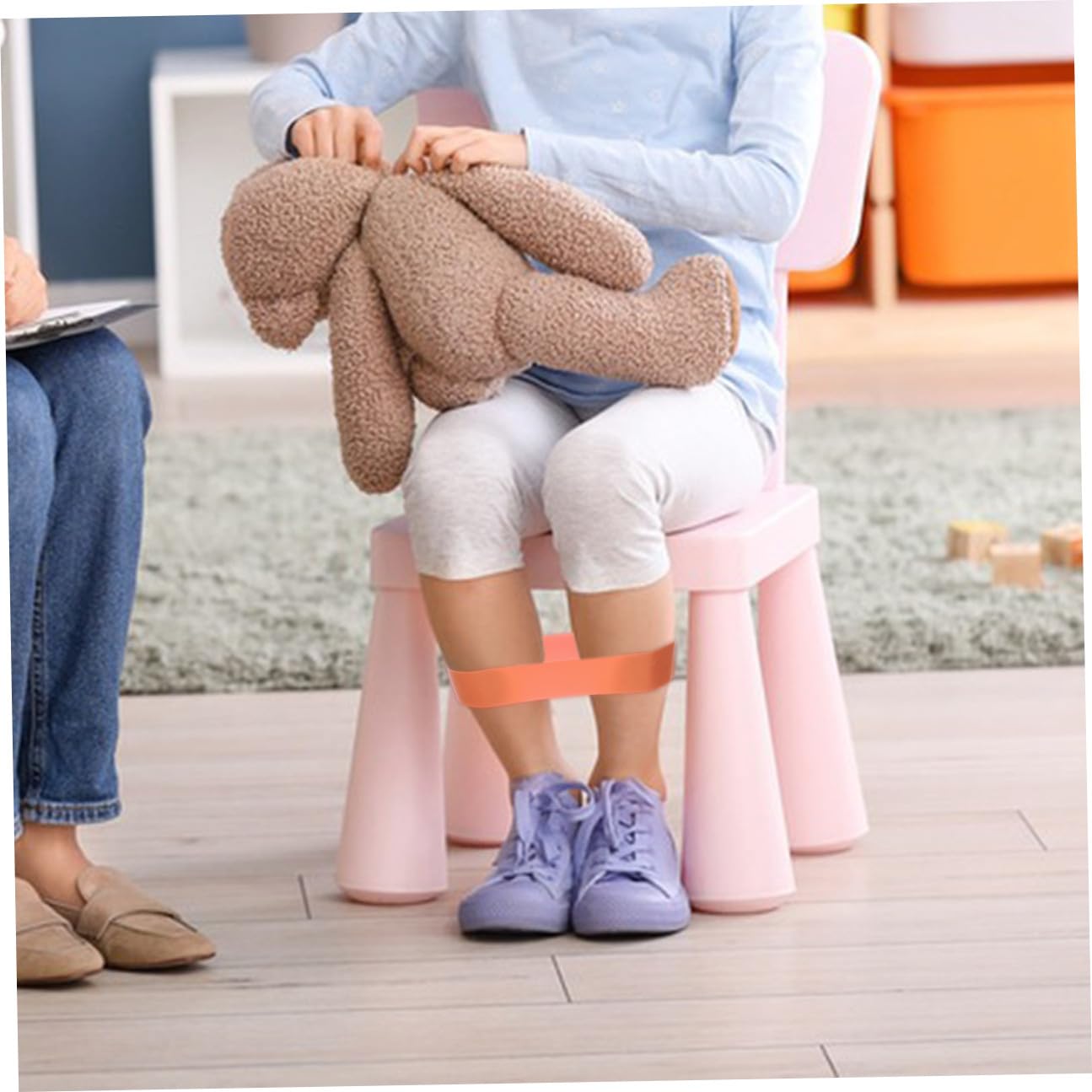 Didiseaon 10 pezzi Fasce Elastiche Colorate per Sedie da Aula Bande Elastiche Regolabili per Gambe di Sedie Resistenti e Leggere Uso Interno ed Esterno