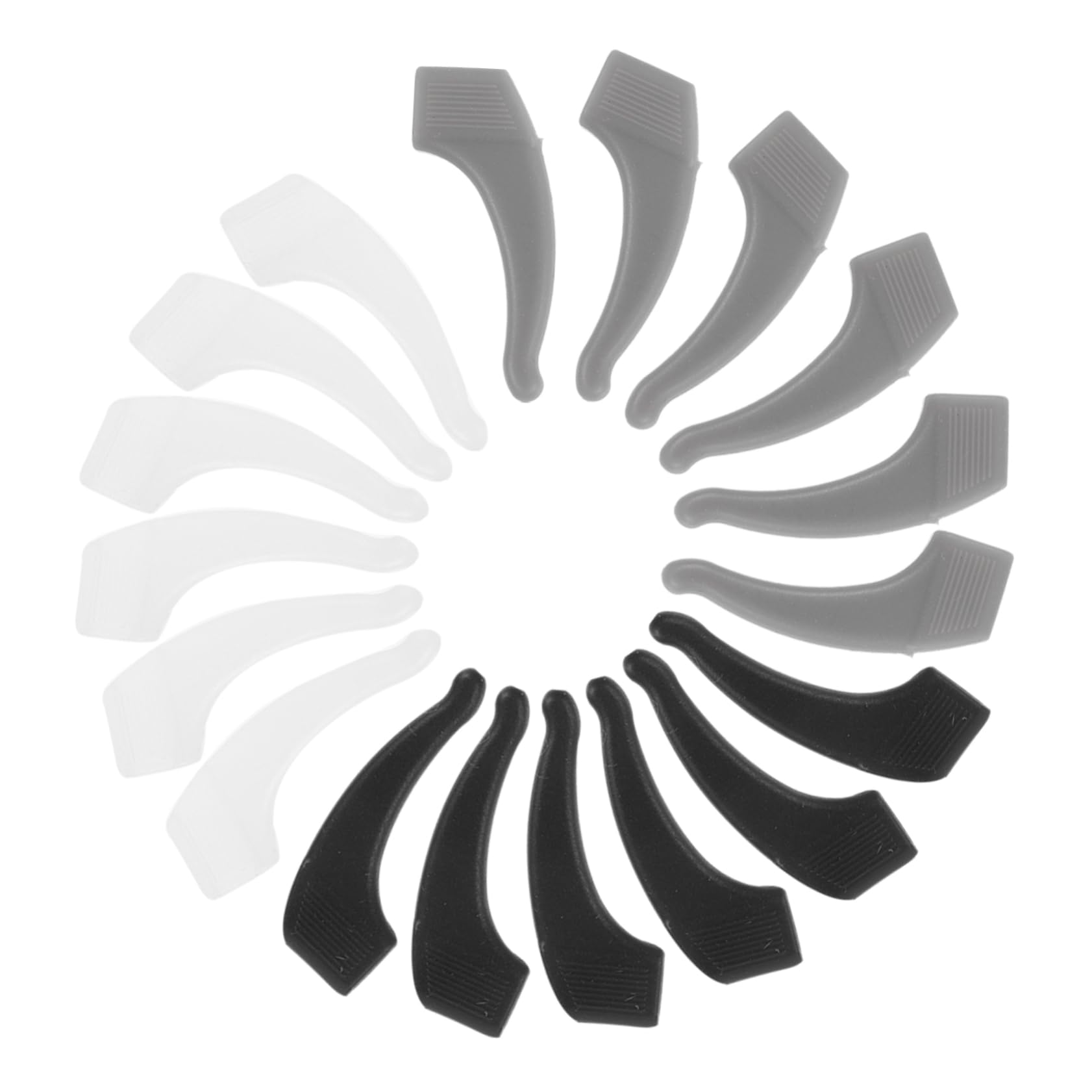 Holibanna Silicone Glasses Ear Pads 15 Pairs of Anti-skid Holders for Eyeglasses Sports