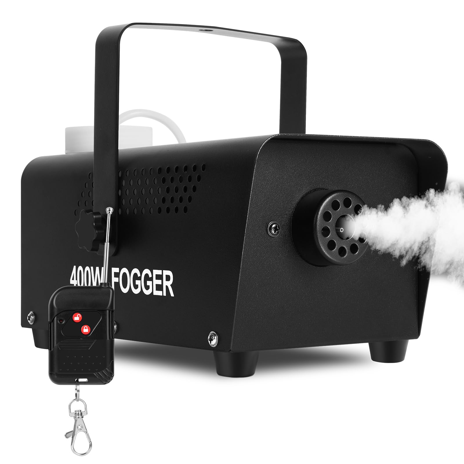 HOTUT Party Smoke Machine with Wireless Remote Control,500W Smoke Machine,Compact Fog Machine,Powerful Party Smoke Machine for Fog Mist Effects,2000CFM Fog,for Parities Weddings Holidays Halloween