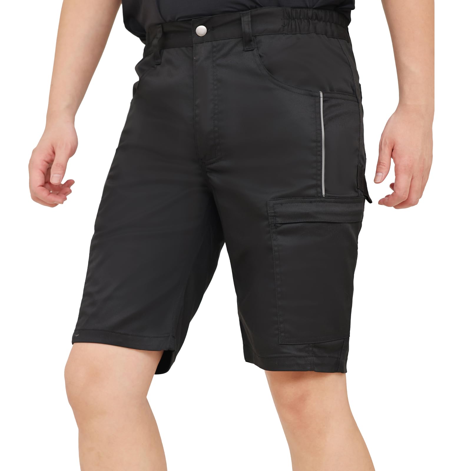 WORK IDEA Herren Stretch-Arbeitsshorts mit zahlreichen Taschen und Werkzeugtaschen…