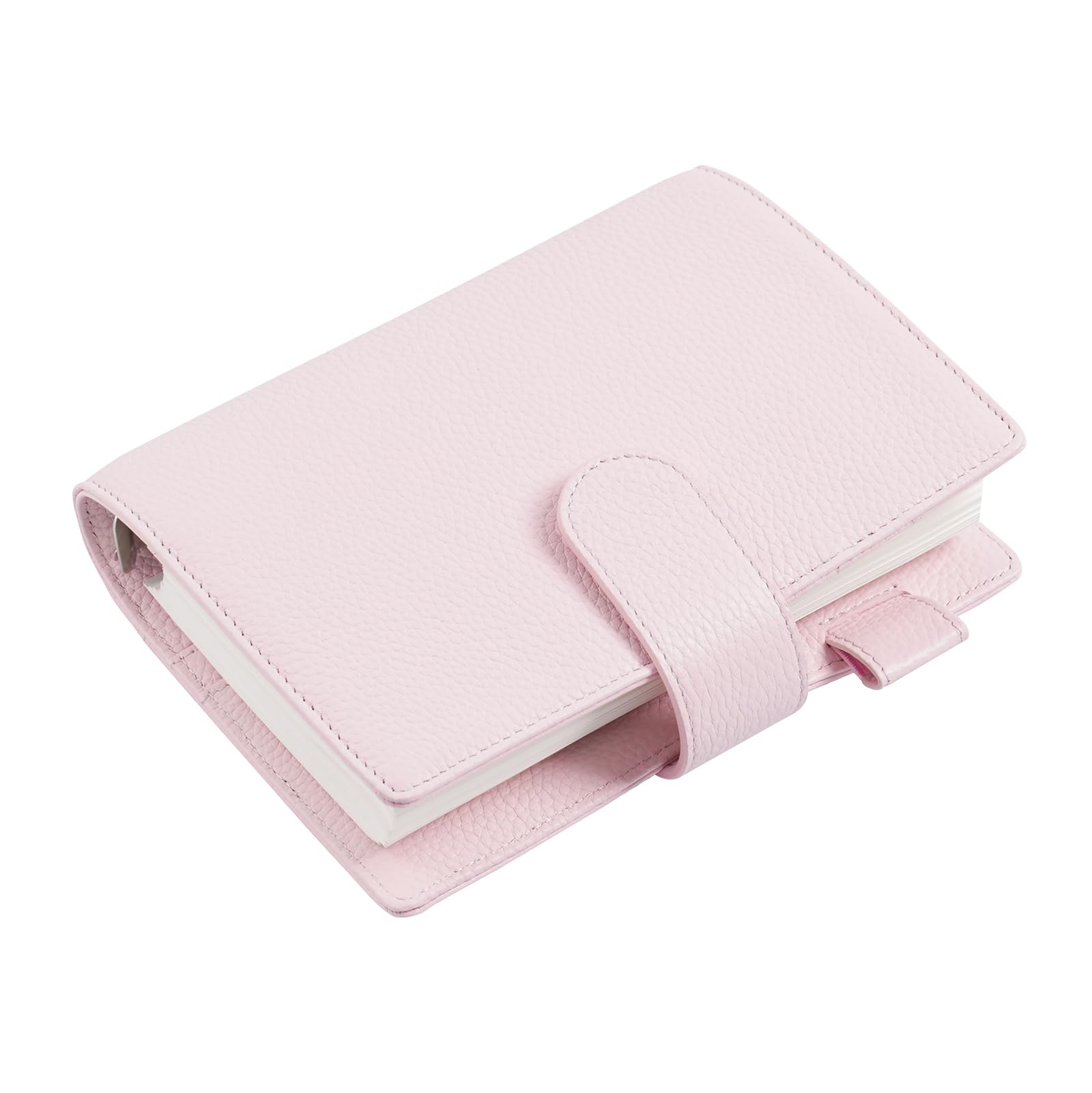 Moterm Elite Personal Ring Planner - Genuine Leather Folder Organiser without Large Back Pocket (Quartz Grey, 25mm ring)