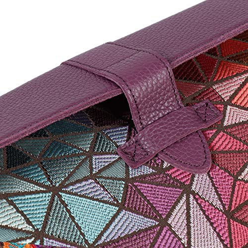 Funda de cuero MacBook Pro 14 Air 13.3 iPad Pro 12.9 morada premium 3