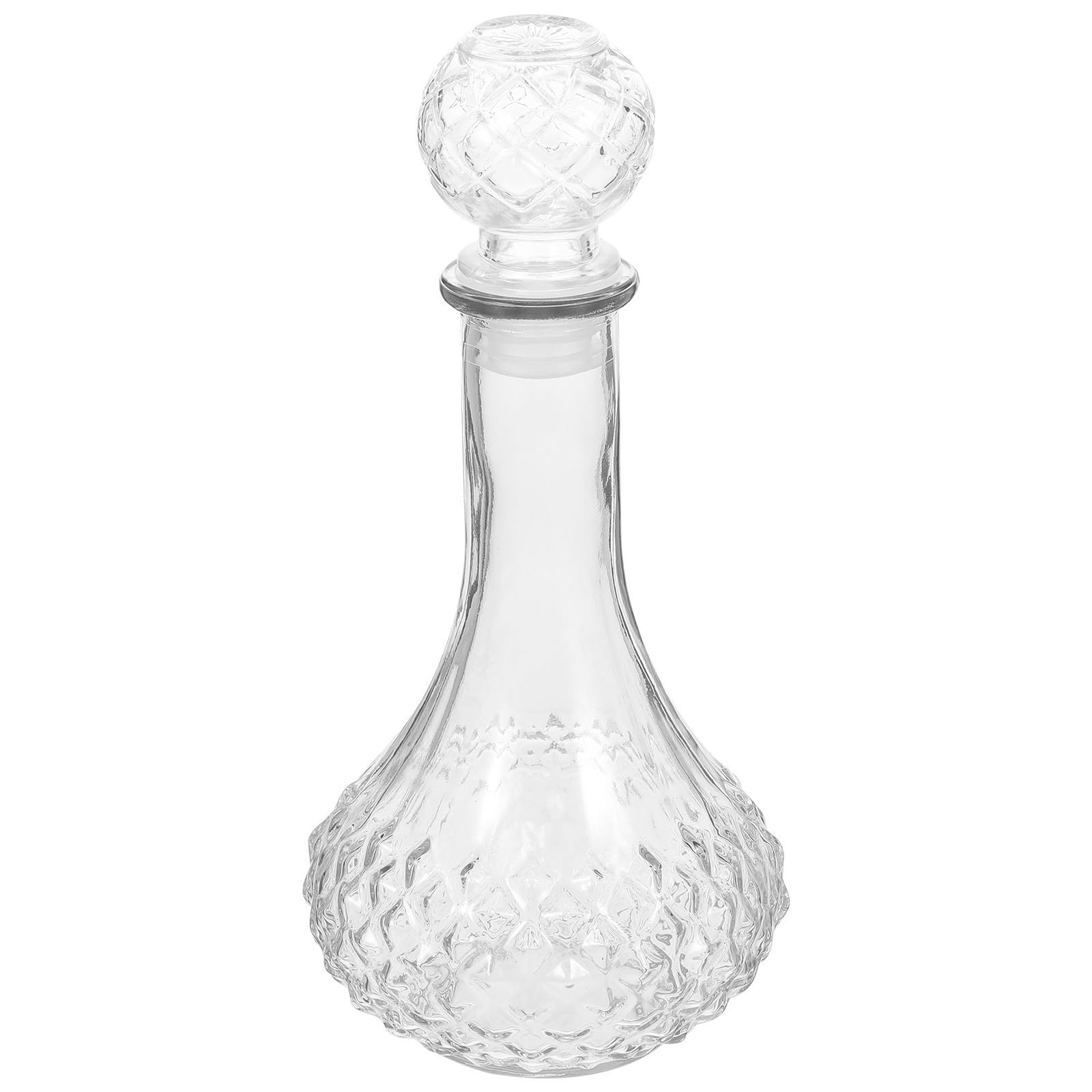 Botella de Whisky transparente de 500ml con diseño artístico 1