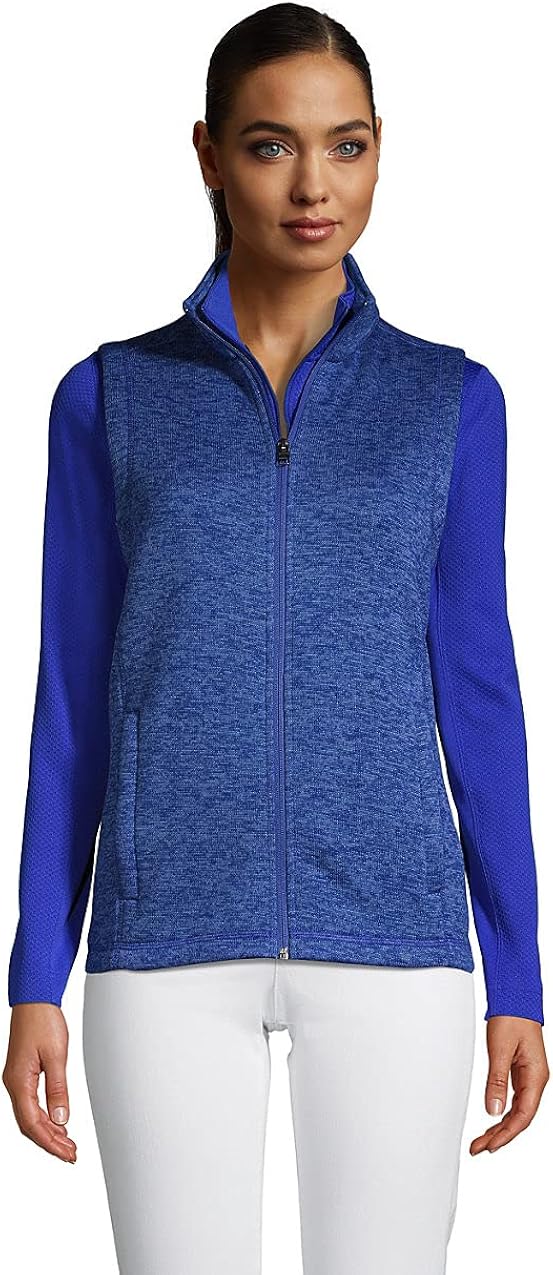 lands end sweater fleece jacket