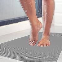 Vista 2 de Kahuna Grip™ Alfombrilla antideslizante para baño y ducha - Gris (14x27)