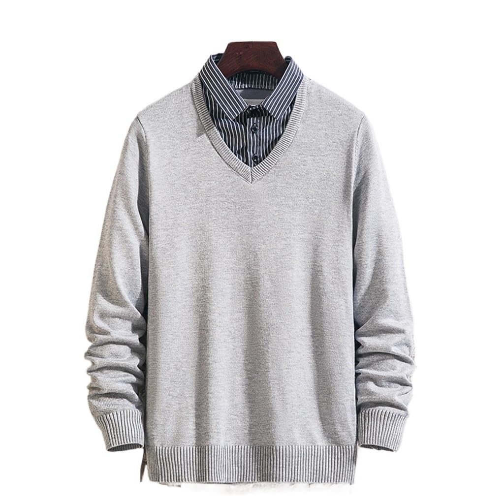 Pull tricoté chaud contre le grand froid avec velours épaissi doux 3XL