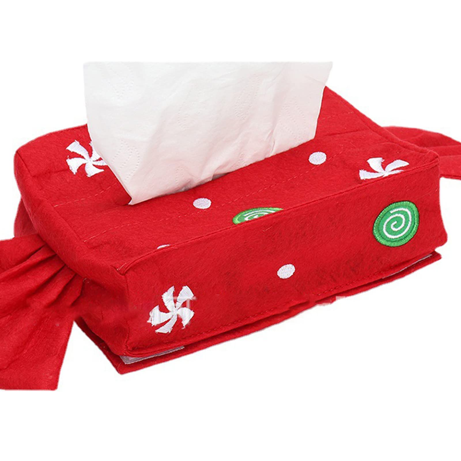 Buxuaaaa Christmas Tissue Box Cover Tissue Holder Creativity Large Storage Box for Bathroom/Dresser Desktop Accessory Desktop Holder Organizer