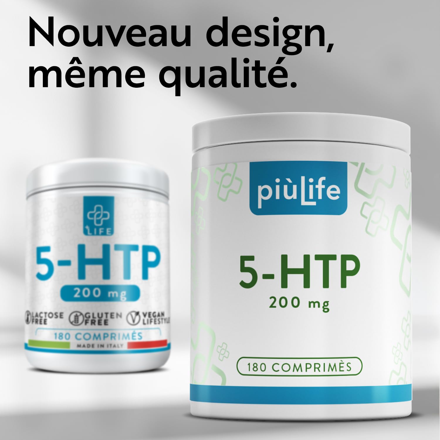 5-HTP 200 mg Extrait de Griffonia Titrée 20% PiùLife 360 Comprimés | 1000 mg issus de Griffonia simplicifolia, 2 par jour, Précurseurs de la serotonine et melatonine, Sans Gluten, Sans Lactose