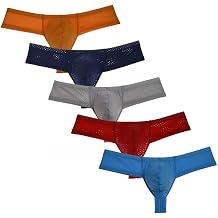 Mens Breath Hole Thong Boxer Bulge Pouch Bikini G-String Underwear T-Back Male Micro T-Back Guys Thongs