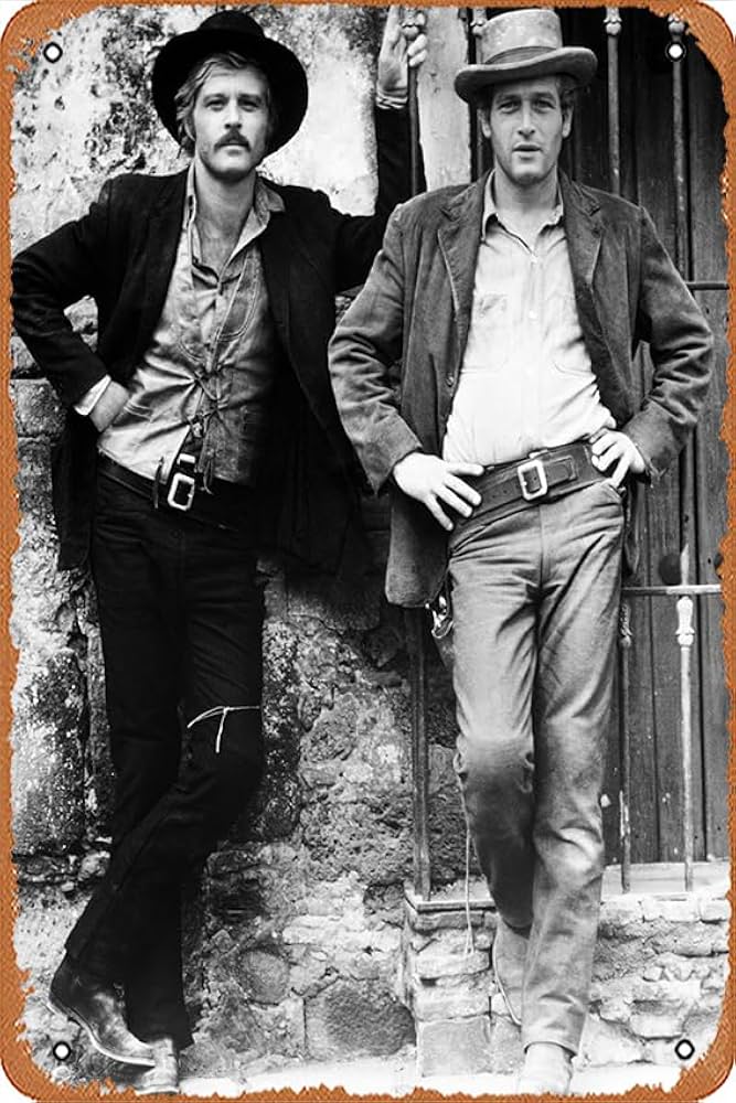 Amazon.co.jp: メタルブリキ看板 ブッチキャシディとサンダン