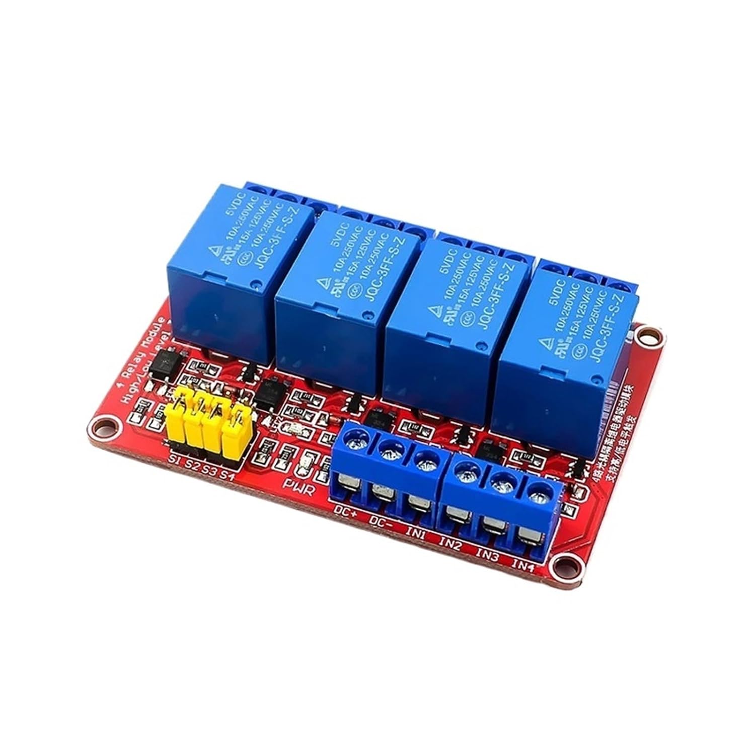 12V Relay Module 5V 2 Channel 4/6/8 Support high-Level Low-Level Trigger Signals Control Module Optocoupler Isolation(5V 4CH X 2PCS)
