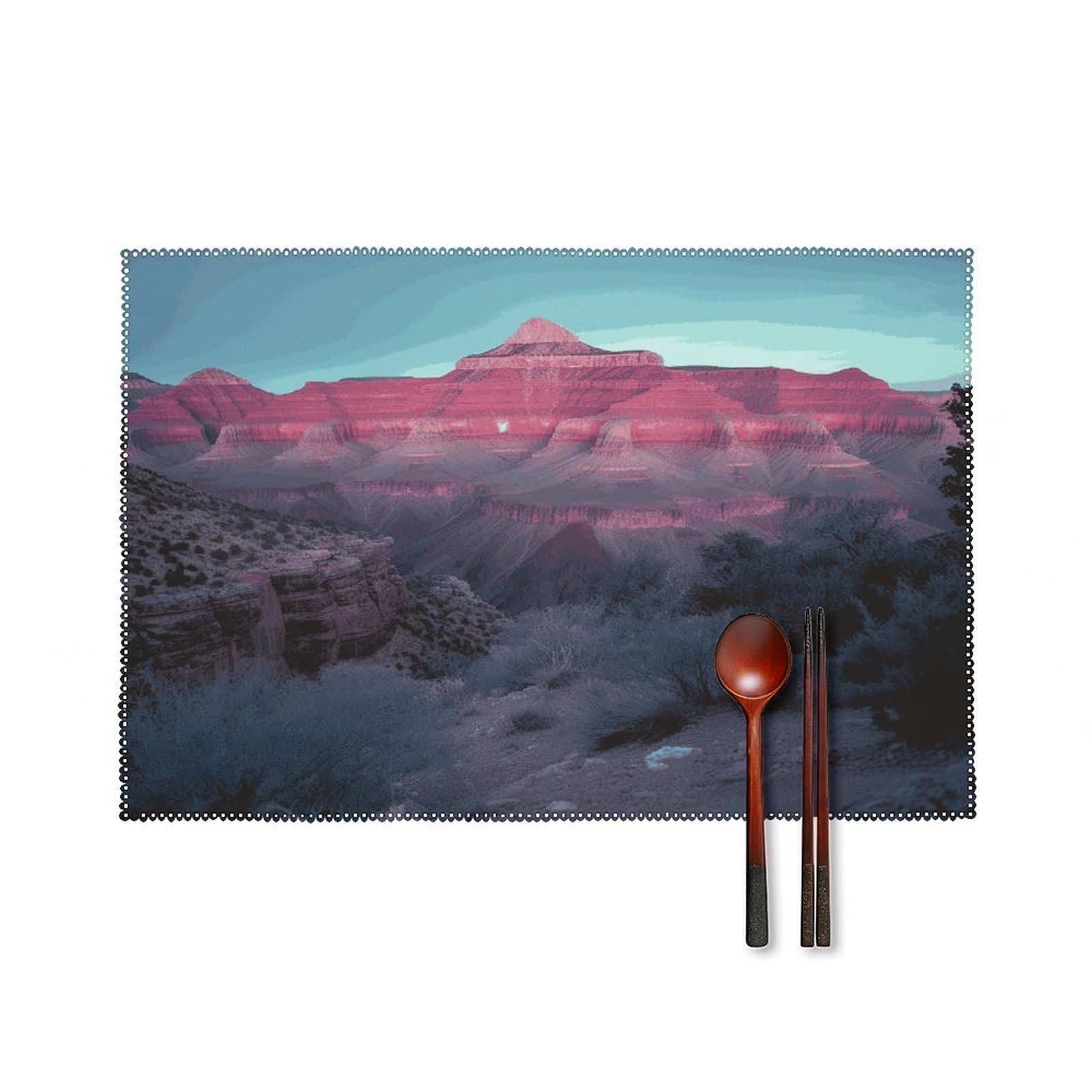 Fekiloot Style Grand Canyon Placemats Set Of 6,Table Mat