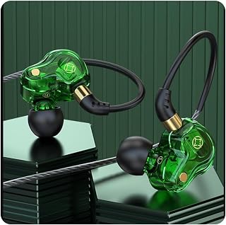 Over Ear Headphones Wired Gaming Headphones Podcast Headphones with Microphone Volume Control Dual Dynamic Coil Bass Noise Canceling Compatible with PC PS Xbox Nintendo Mobile Studio Equipment Phone