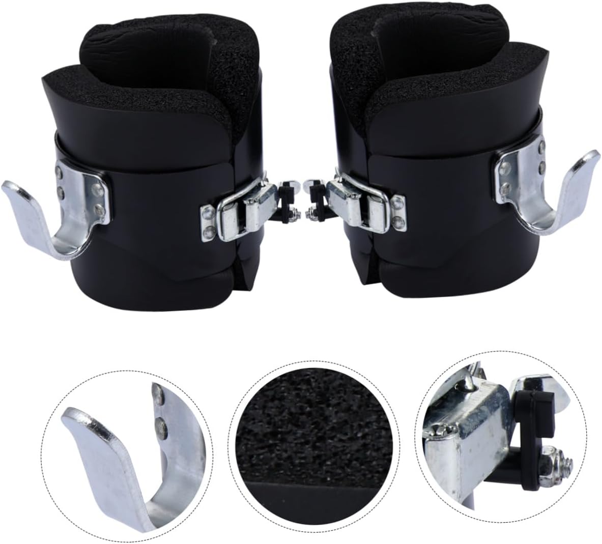 Toddmomy Inversion Gravity Boots Hanging Pull up Ankle Support with Buckle for Back Relief and Strength Training Fitness Equipment