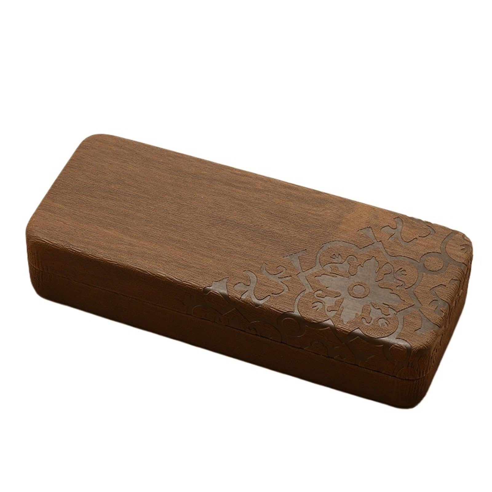 Simple Rectangular Glasses Storage Box With Petal Pattern Hard Shell Case Pour Femmes et Hommes